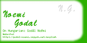 noemi godal business card